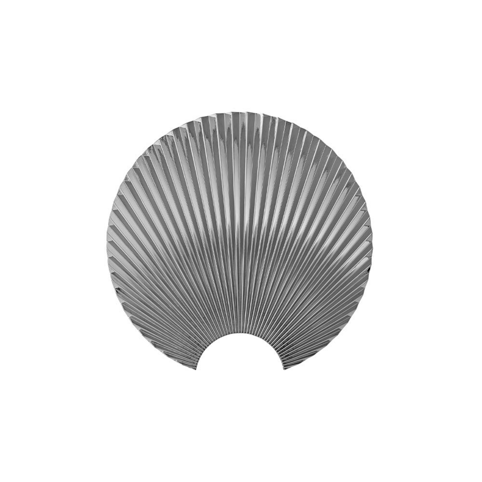 Wieszak na ubrania/dekoracja ścienna Concha 4,3x24x23,5 srebrny - AYTM